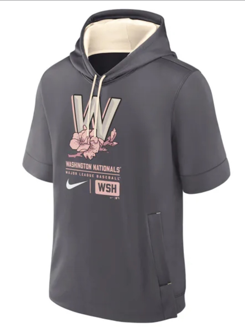Washington Nationals Nike City Connect Hoodie Pullover Short Sleeve MLB